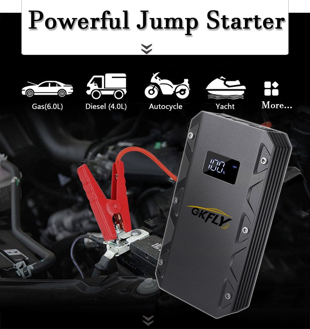 GKFLY 2000A Car Starter Car Battery Booster LED Car St